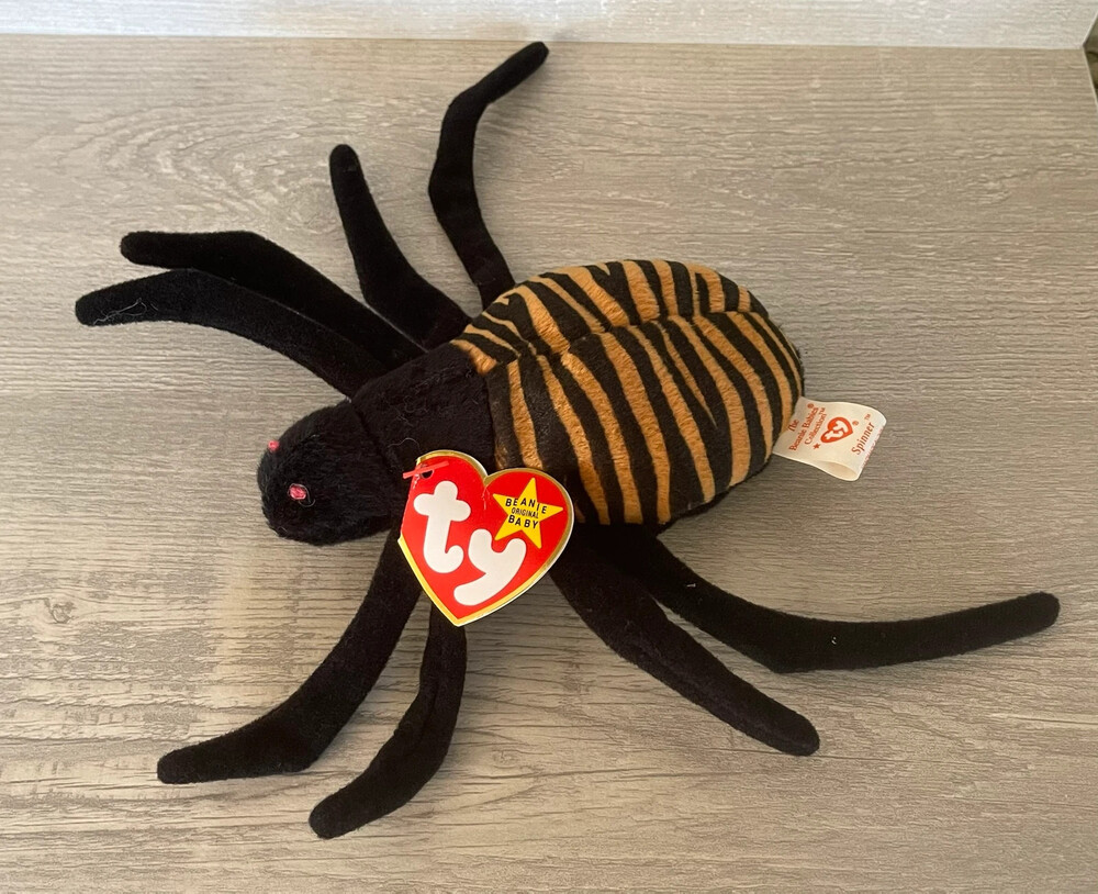 Halloween Vintage NWT Ty Beanie Baby 1996 10-28-96 Spinner Spider Retired Rare 4